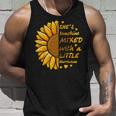 Mother Grandma Shes Sunshine Mixed With A Little Hurricane Sunflower Funny Mom Grandmother Unisex Tank Top Gifts for Him