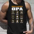 Multitalent Opa Unisex TankTop mit lustigen Icons, Unisex TankTop für Großväter Geschenke für Ihn