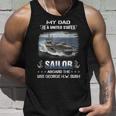 My Dad Is A Sailor Aboard The Uss George HW Bush Cvn 77 Unisex Tank Top Gifts for Him