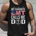 My Favorite Emt Calls Me Dad Fathers Day Gift Unisex Tank Top Gifts for Him