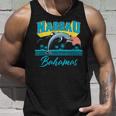 Nassau Bahamas Sunset Palm Tree Dolphin Retro Vacation Unisex Tank Top Gifts for Him
