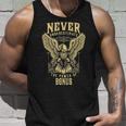 Never Underestimate The Power Of Bonus Personalized Last Name Unisex Tank Top Gifts for Him
