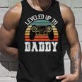 New Dad Fathers Day Leveled Up To Daddy V2 Unisex Tank Top Gifts for Him