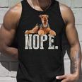Nope Lazy Airedale Terrier Dog Lover Unisex Tank Top Gifts for Him