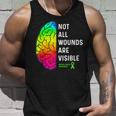 Not All Wounds Are Visible - Mental Health Awareness Unisex Tank Top Gifts for Him