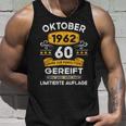 Oktober 1962 Lustige Geschenke 60 Geburtstag Tank Top Geschenke für Ihn