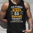 Oktober 1972 Lustige Geschenke 50 Geburtstag Tank Top Geschenke für Ihn