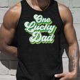 One Lucky Dad Retro Vintage St Patricks Day Unisex Tank Top Gifts for Him