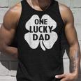 One Lucky Dad St Patricks Day Shamrock Daddy Unisex Tank Top Gifts for Him