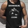 Optimized Schneemobil-Legende Unisex TankTop, Winterrennen für Schneemobilfahrer Geschenke für Ihn