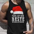 Papa Claus Merry Christmas Santa Mütze Tank Top Geschenke für Ihn