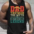 Papa Fallschirmspringen Unisex TankTop: Der Mann, Mythos, Legende, Skydiver Geschenke für Ihn