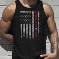 Patriotic Mens Promoted To Daddy Est 2023 First Time Dad Unisex Tank Top Gifts for Him