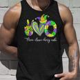 Peace Love King Cake Funny Mardi Gras Festival Party Costume V12 Unisex Tank Top Gifts for Him