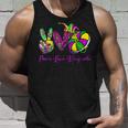 Peace Love King Cake Funny Mardi Gras Festival Party Costume V4 Unisex Tank Top Gifts for Him