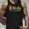 Peace Love King Cake Funny Mardi Gras Festival Party V2 Unisex Tank Top Gifts for Him