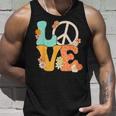 Peace Sign Love 60S 70S Costume Groovy Hippie Theme Party Unisex Tank Top Gifts for Him