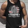 Peekapoo Dog Make America Great Dog Flag Patriotic Unisex Tank Top Gifts for Him