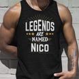 Personalisiertes Legends Named Nico Unisex TankTop, Ideales Präsent für Nico Geschenke für Ihn