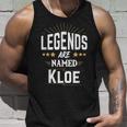 Personalisiertes Unisex TankTop Legenden heißen Kloe, Schwarz, Einzigartiges Design Geschenke für Ihn