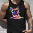 Pop Art Bulldog Gifts Mom Dog Dad Frenchie Unisex Tank Top Gifts for Him