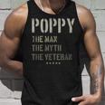 Poppy Man Myth Veteran Fathers Day Gift For Military Veteran V2 Unisex Tank Top Gifts for Him