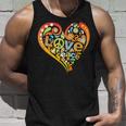 Pretty 60S 70S Hippie Peace Love Heart Peace Sign Unisex Tank Top Gifts for Him