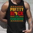 Pretty Black And Educated Women African Map Black History Unisex Tank Top Gifts for Him