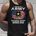 Proud Army National Guard Bonus Dad With American Flag Gift Unisex Tank Top Gifts for Him