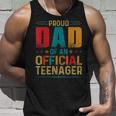 Proud Dad Official Teenager Funny Bday Party 13 Year Old Unisex Tank Top Gifts for Him