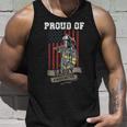 Proud Of Daddy Firefighter Funny Fathers Day Gift Dad Hero Unisex Tank Top Gifts for Him