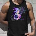 Purple Art Capricorn Horoscope Zodiac Sign Unisex Tank Top Gifts for Him