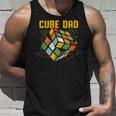Puzzle Cube Dad Speed Cubing 80S Youth Vintage Math Unisex Tank Top Gifts for Him