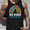 Rainbow Puzzle Autism Support Be Kind Autism Awareness Unisex Tank Top Gifts for Him