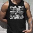 Real Men Forget Anniversaries But Remembers Who Farted First Unisex Tank Top Gifts for Him