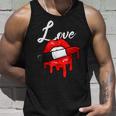 Red Lipstick Lips Love Valentines Day Make Up Valentines Unisex Tank Top Gifts for Him