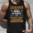 Rente 2024 Ruhestand Pension Deko Dekoration Rentner 2024 Tank Top Geschenke für Ihn