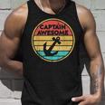 Retro Anchor Sailboat - Vintage Sailing Captain Awesome Unisex Tank Top Gifts for Him