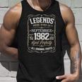 Retro Birthday Legends Were Born In 1982 September Men Women Tank Top Graphic Print Unisex Gifts for Him