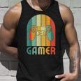 Retro Gamer Video Games Player For Game Player Gamer Dad Unisex Tank Top Gifts for Him