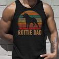 Retro Rottweiler Dad Gift Rott Dog Owner Pet Rottie Father Unisex Tank Top Gifts for Him