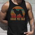 Retro Shar-Pei Dad Gift Sharpei Daddy Dog Owner Pet Father Unisex Tank Top Gifts for Him