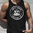 Retro Skull Anti Cupid Coffee Co Funny Anti Valentines Day Unisex Tank Top Gifts for Him