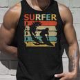 Retro Vintage Daddy Surfer Funny Surfing Dad Gift Unisex Tank Top Gifts for Him