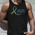 Ribbon World Down Syndrome Day V2 Unisex Tank Top Gifts for Him