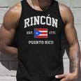 Rincón Puerto Rico Vintage Boricua Flag Athletic Style Unisex Tank Top Gifts for Him