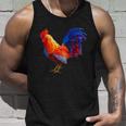 Rooster Country Decor Chicken Gallo Gifts Rooster Men Women Tank Top Graphic Print Unisex Gifts for Him