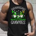 Shenanigans With My Gnomies St Patricks Day Gnome Shamrock Unisex Tank Top Gifts for Him