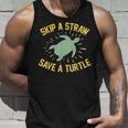 Skip A Straw Save A Turtle Reduce Reuse Recycle Earth Day Unisex Tank Top Gifts for Him