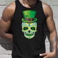 Skull St Patricks Day Irish Funny Saint Patricks Day Of Dead V2 Unisex Tank Top Gifts for Him